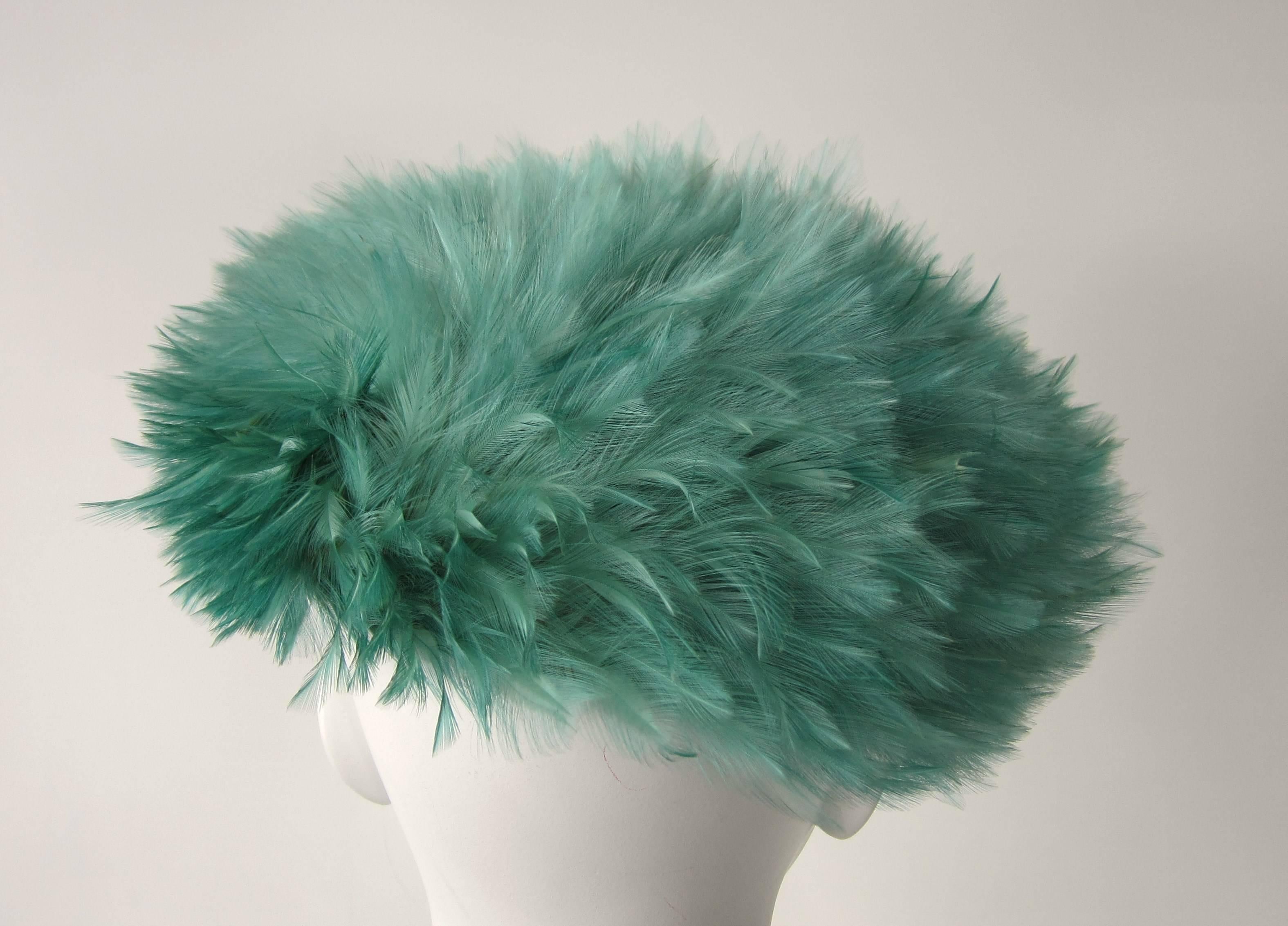 beret with feather