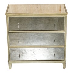 FEATHER & BLACK GATSBY MIRRORED CHEST OF DRAWERs