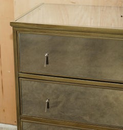 FEATHER & BLACK GATSBY MIRRORED CHEST OF DRAWERs