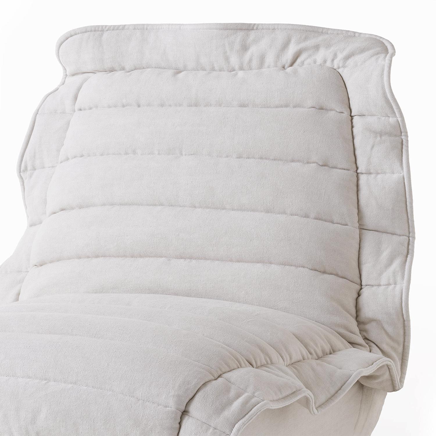 Sessel Feder Creme Weiß (21. Jahrhundert und zeitgenössisch) im Angebot