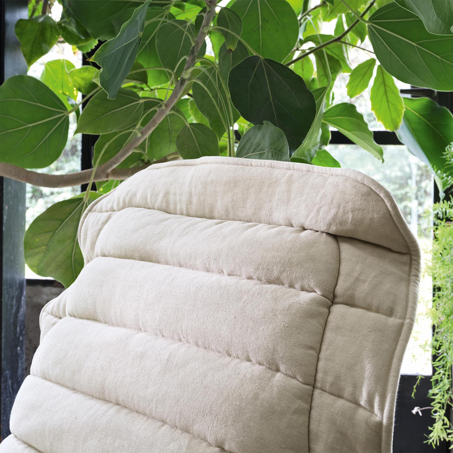 Sessel Feder Creme Weiß im Angebot 1