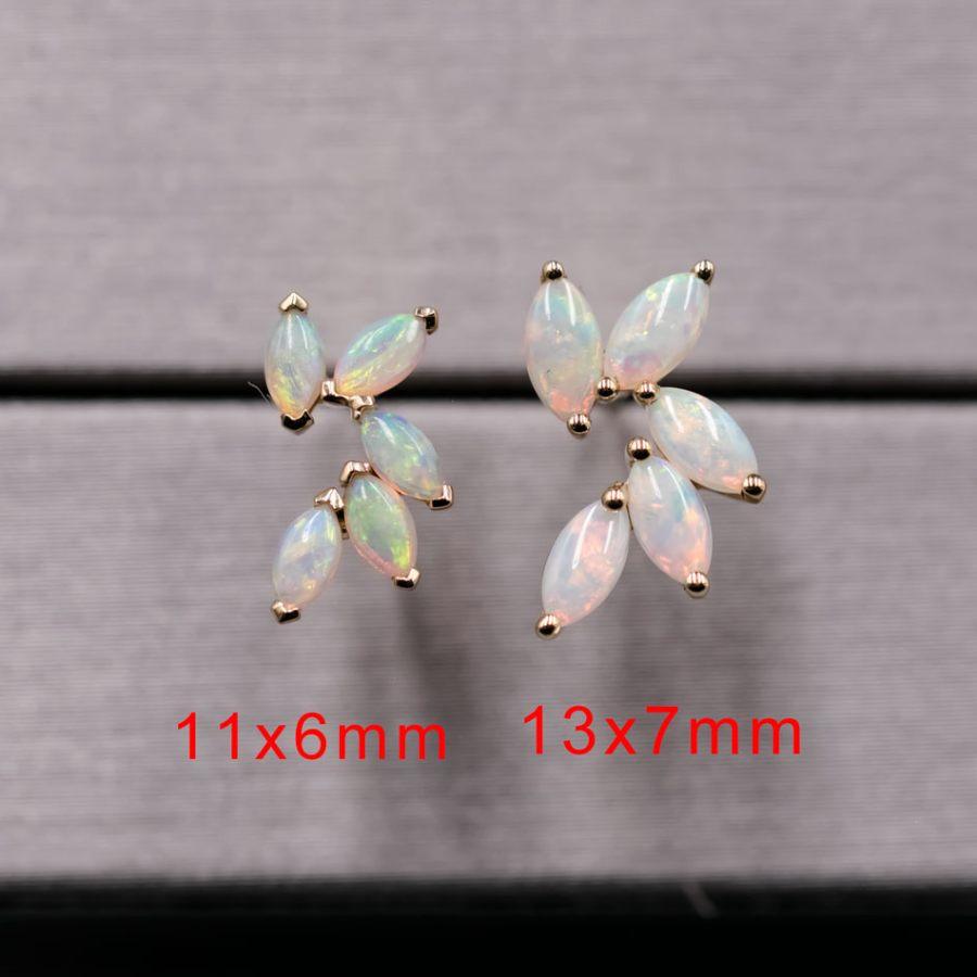 Feather Design Australian Solid Opal Stud Earrings 18K Yellow Gold.


Free Domestic USPS First Class Shipping! Free Gift Bag or Box with every order!

Opal—the queen of gemstones, is one of the most beautiful gemstones in the world. Every piece of