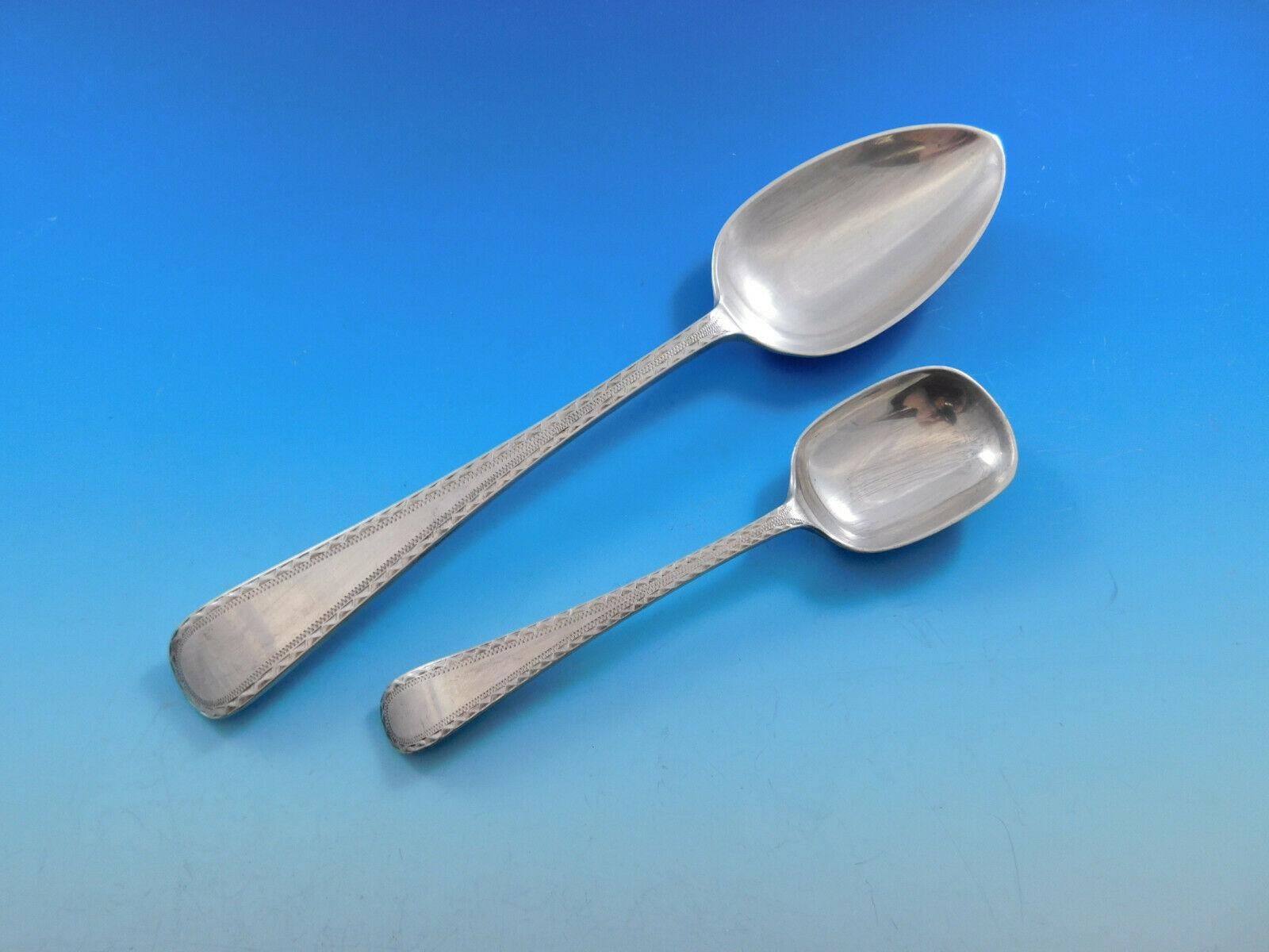 Feather Edge by CJ Vander Set di posate in argento sterling 12 servizi per la cena 76 pezzi in vendita 2