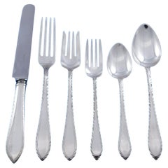 Feather Edge by Tiffany Sterling Silver Flatware Set 12 Service 74 pieces