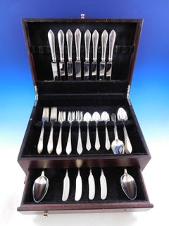 Feather Edge by Tiffany Sterling Silver Flatware Set for 8 Service 40 pcs