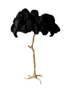 Feather Floor Lamp, Black