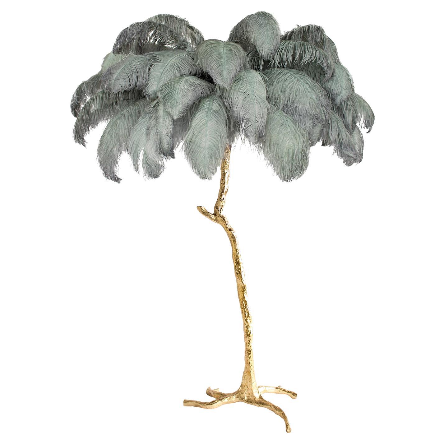 Lámpara de pie Pluma, Acero