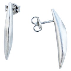 Boucles d'oreilles plumes argent