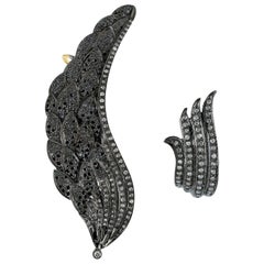 Feather Wing Diamond Ear Cuff