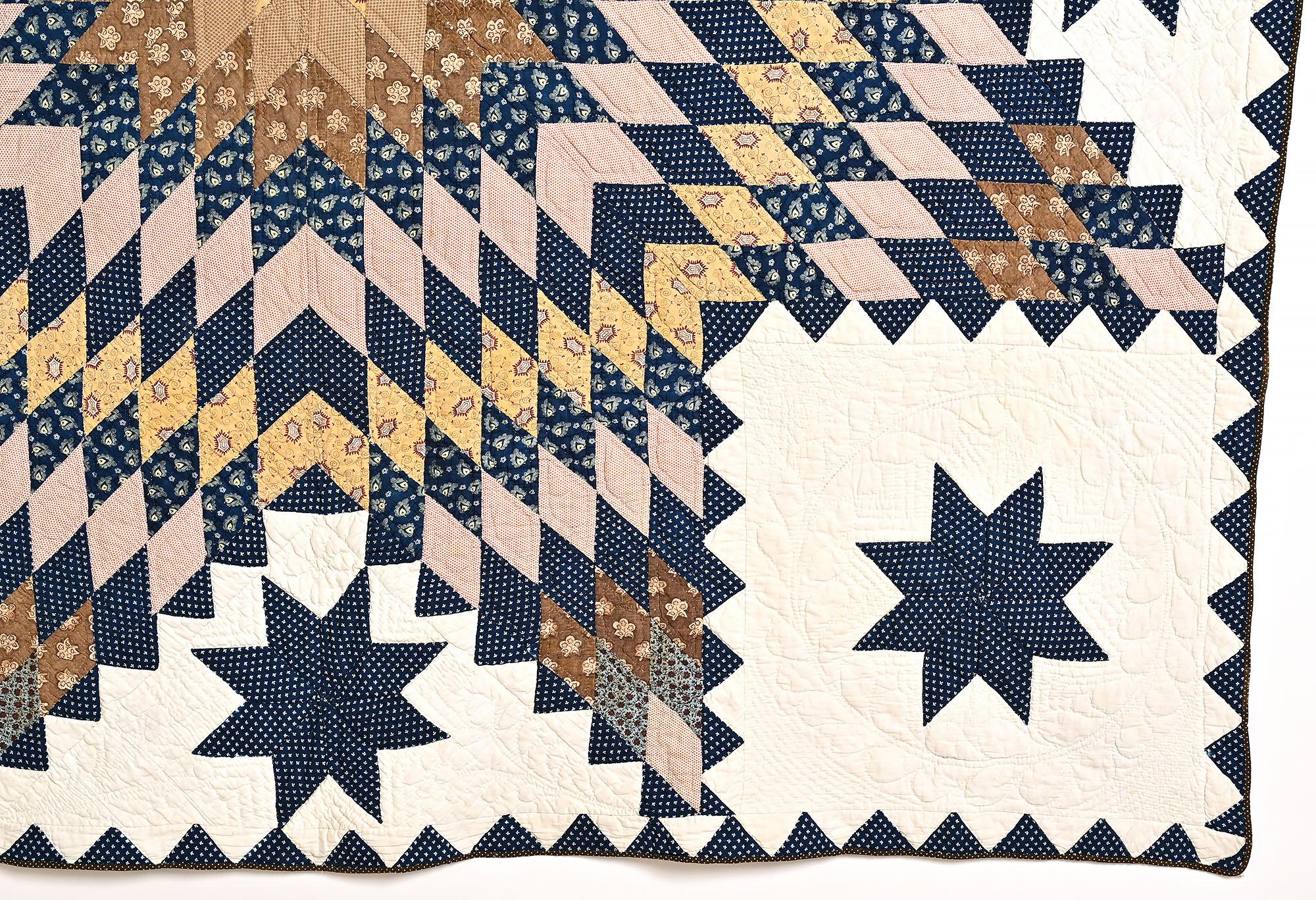 American Feathered Lone Star Quilt