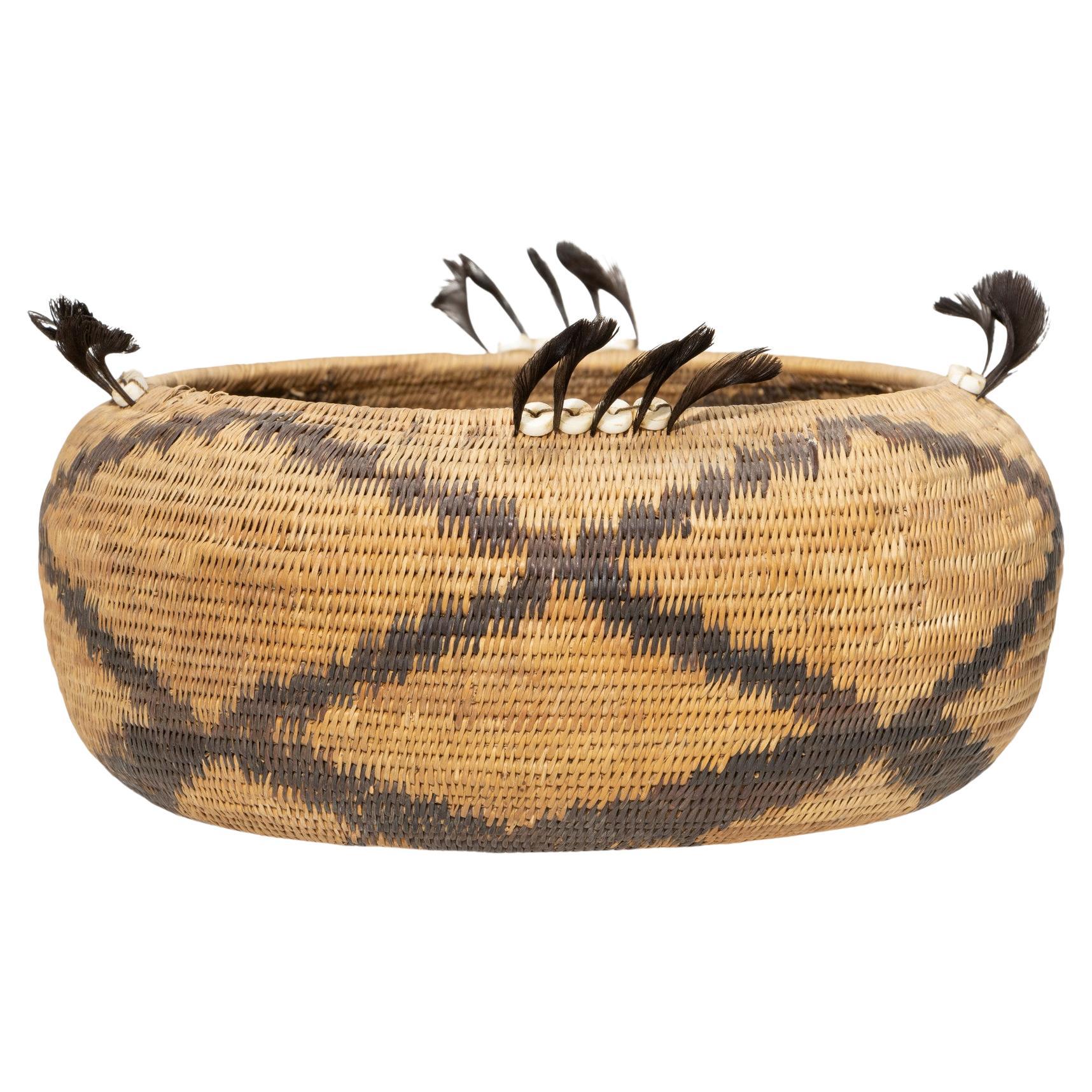 Feathered Pomo Basket