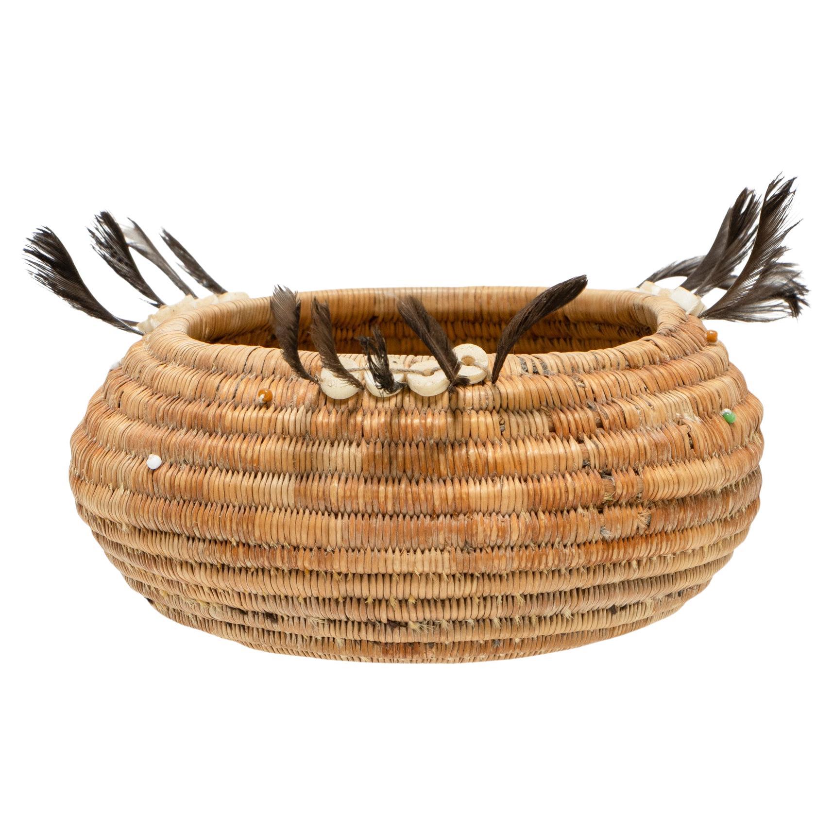 Feathered Pomo Basket