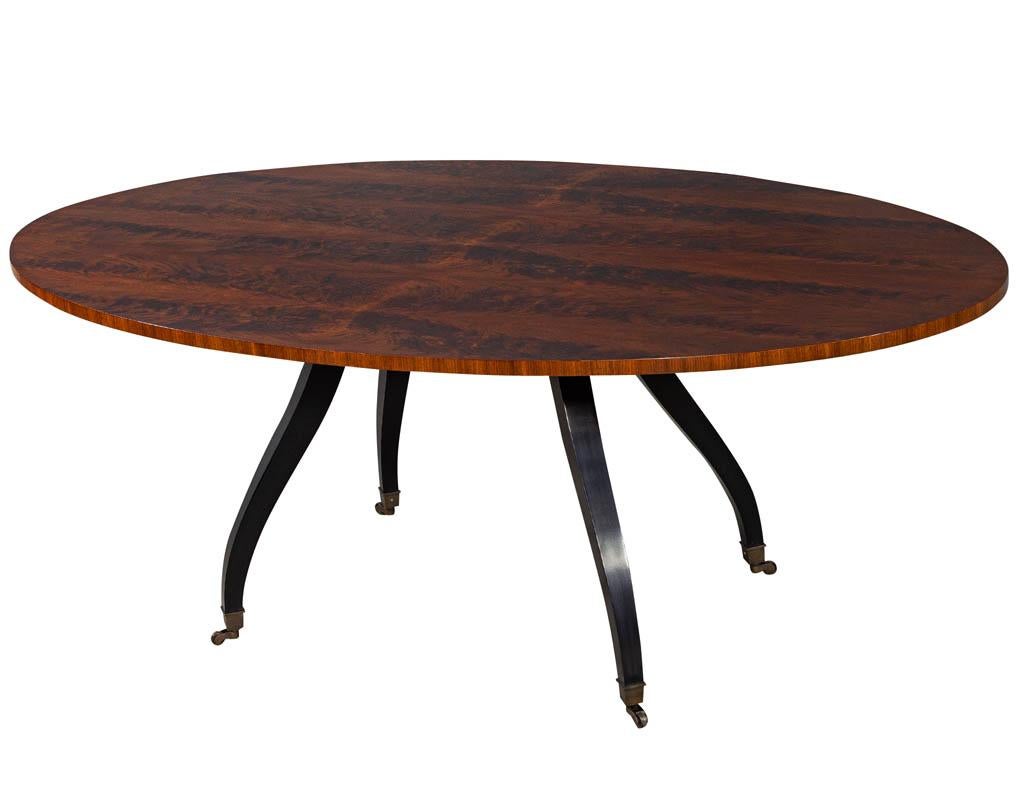 baker oval dining table