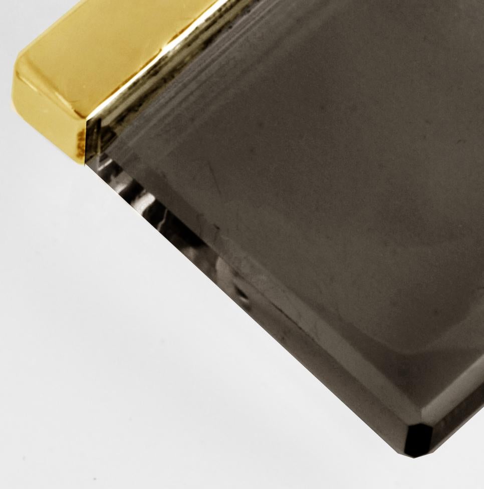 da uomo o donna In evidenza su Vogue UA Collana con ciondolo in oro a diciotto carati e quarzo fumé in vendita