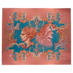 "Feb & Diana" Museum-Quality Art Rug  Mature Mannerism Style Wool Masterpiece