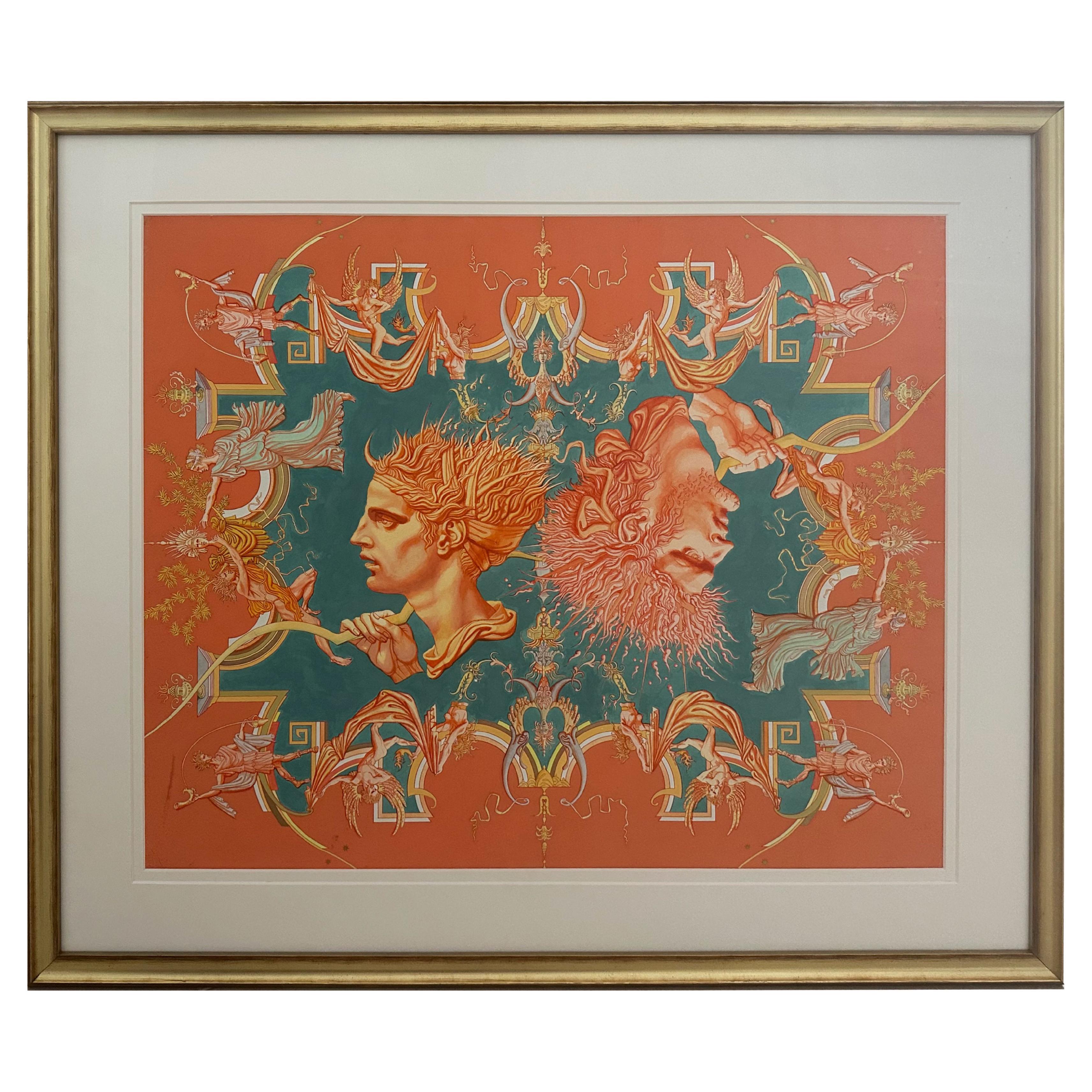 "Feb & Diana" Pittura originale per interni di lusso in vendita