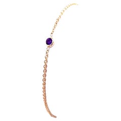 February Birthstone Bracelet Set with 0.1ct Amethyst in 9ct Yellow Gold