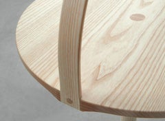 February Side Table in Ash and Granite by Thomas Sandell