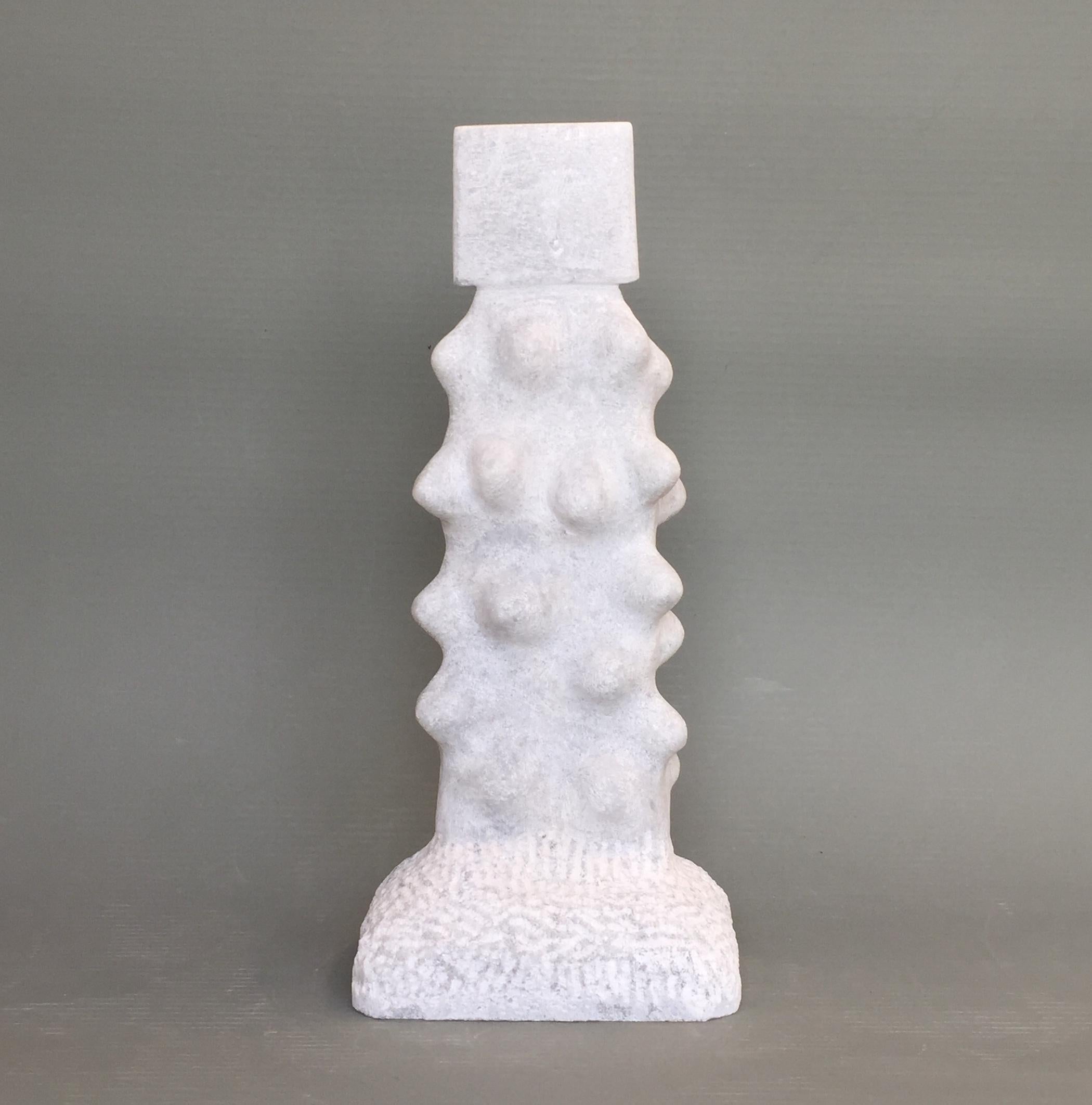February contemporary marble sculpture by Tom Von Kaenel.
Dimensions: D 13.5 x W 17.5 x H 43 cm.
Materials: marble

All the artworks of Tom von Kaenel are unique, handcrafted by himself.
The stones all come from the surrounding marble quarries