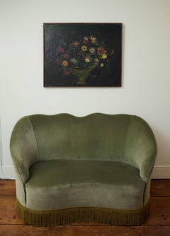 Fede Cheti Italian Velvet Loveseat