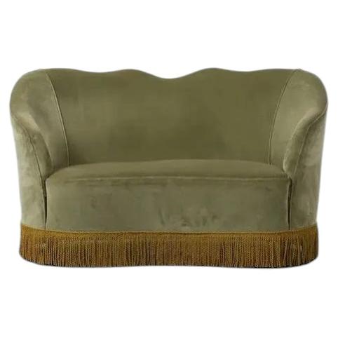 Fede Cheti Italian Velvet Loveseat