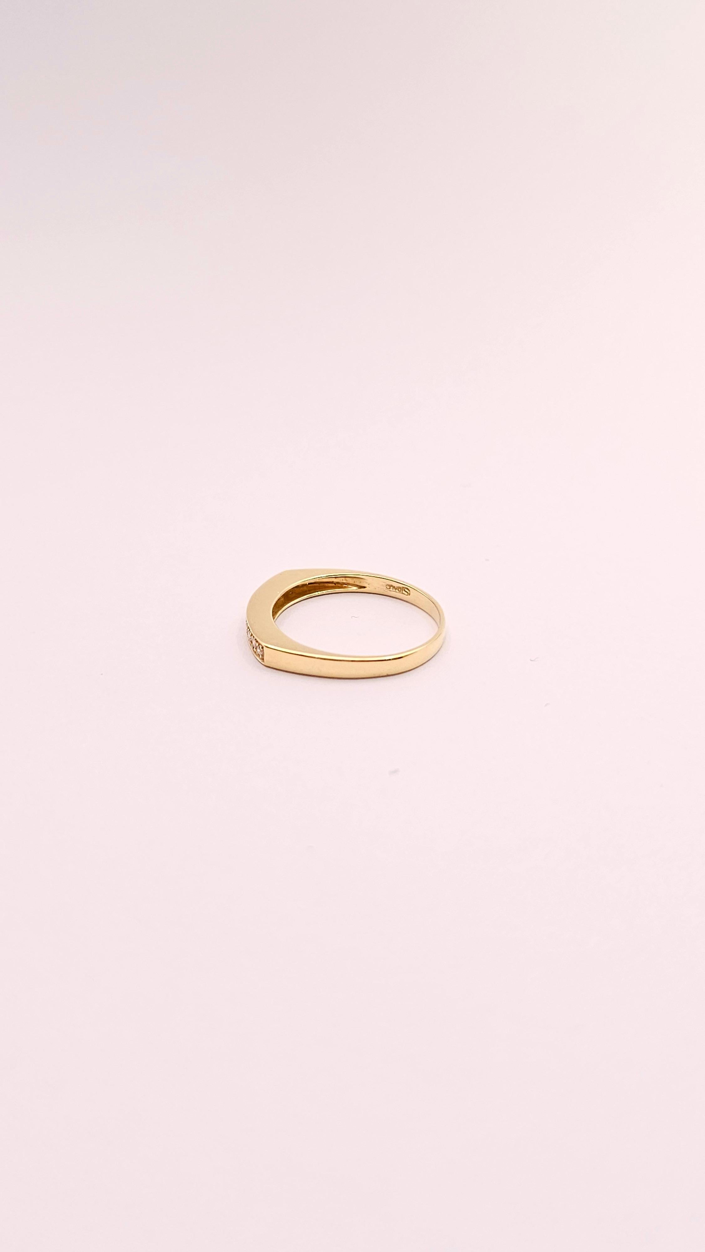 Men's 18kt Gold and Diamonds Wedding Band For Sale