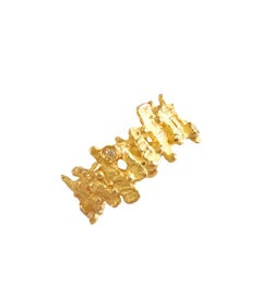 Sacchi Band 18k Yellow Gold Steps Collection