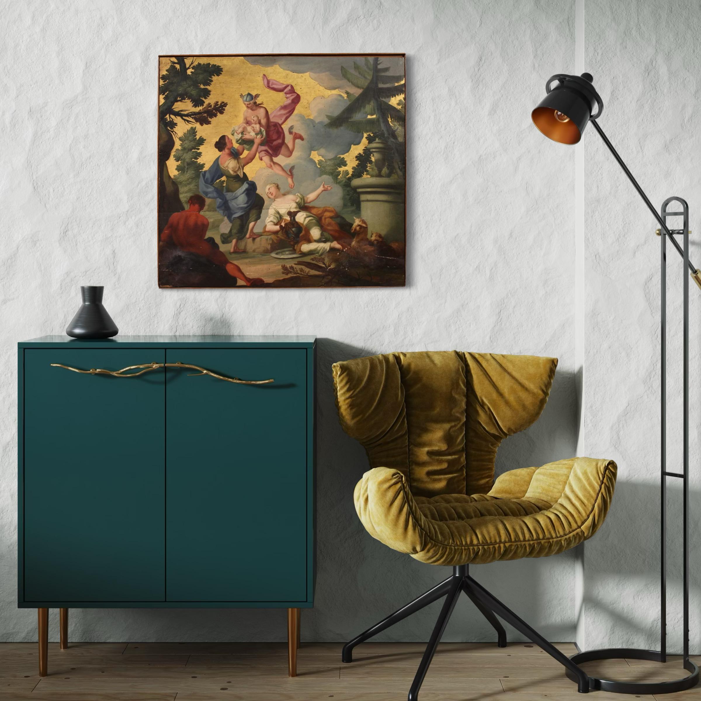 18. Jahrhundert Öl auf Tafel Italienisches mythologisches Gemälde, 1760 im Angebot 8