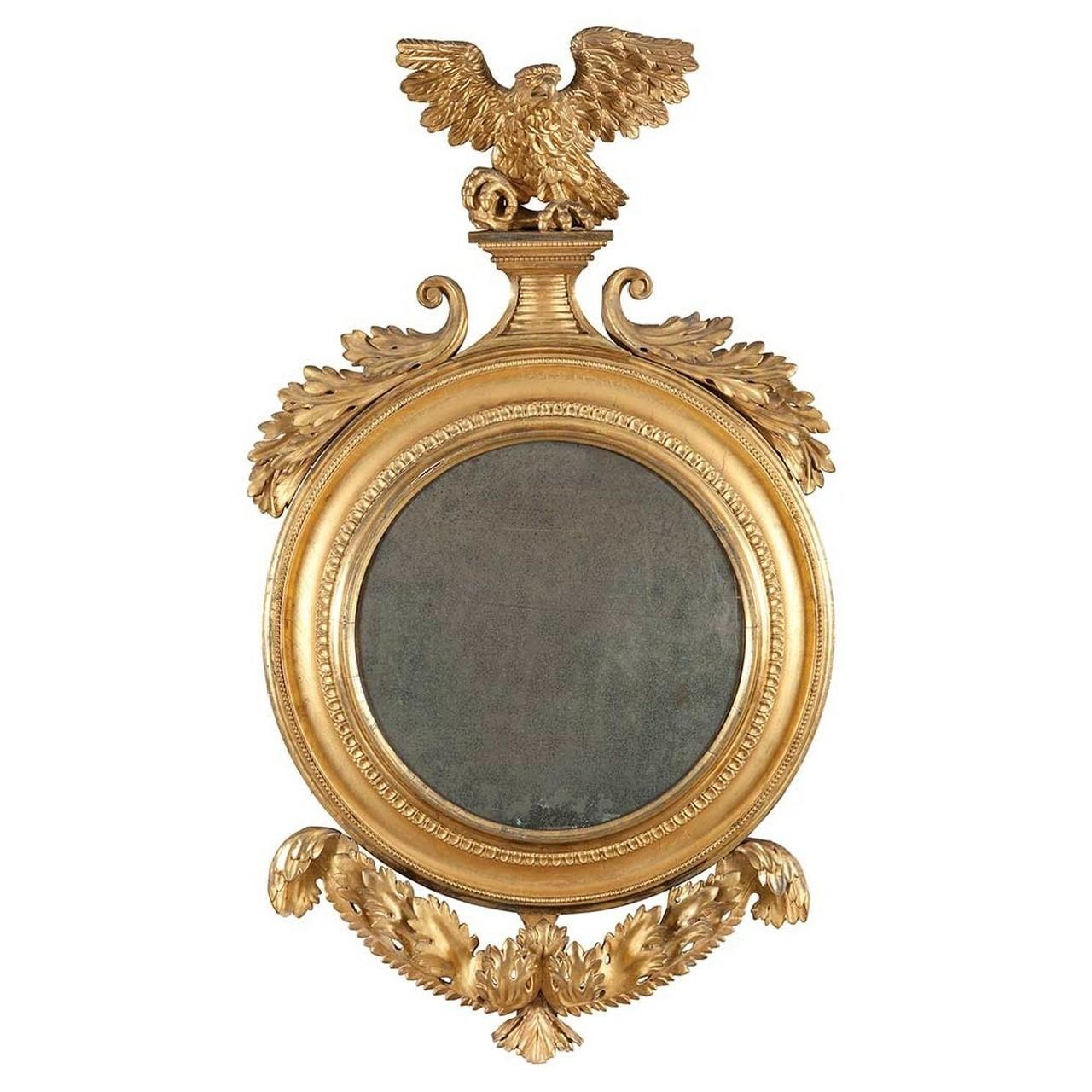 Federal 1820 Giltwood High Quality Convex mirror.

Approx 52