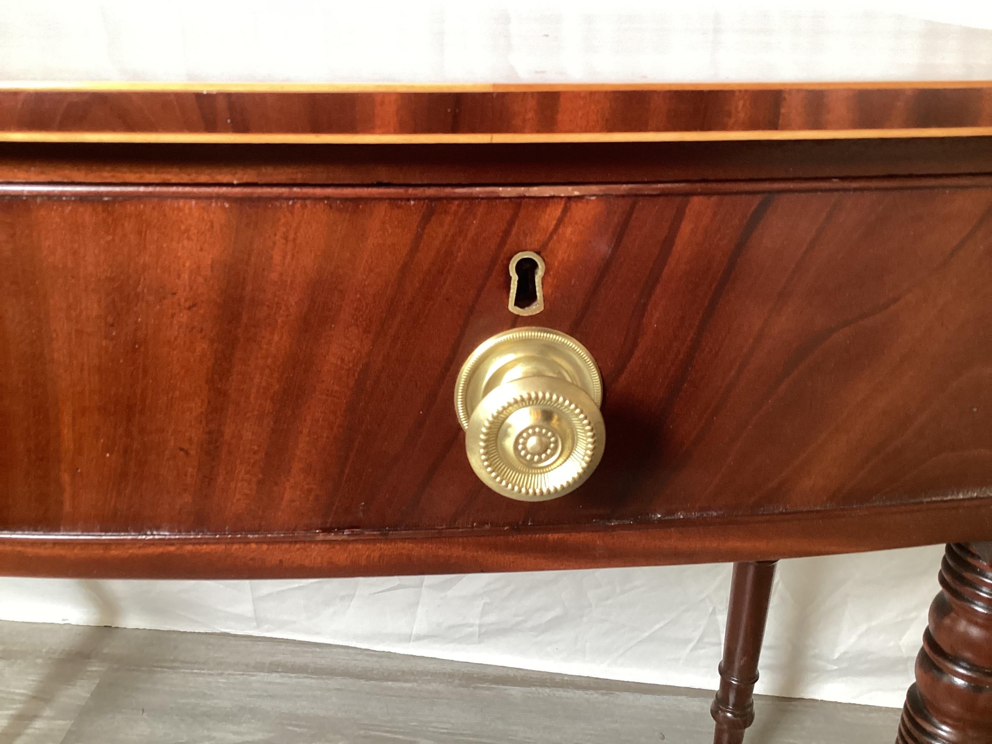 American Federal 2 Drawer Huntboard, Serving Table For Sale