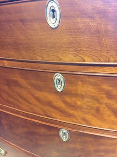 Federal Bow Front Chest in Cherry