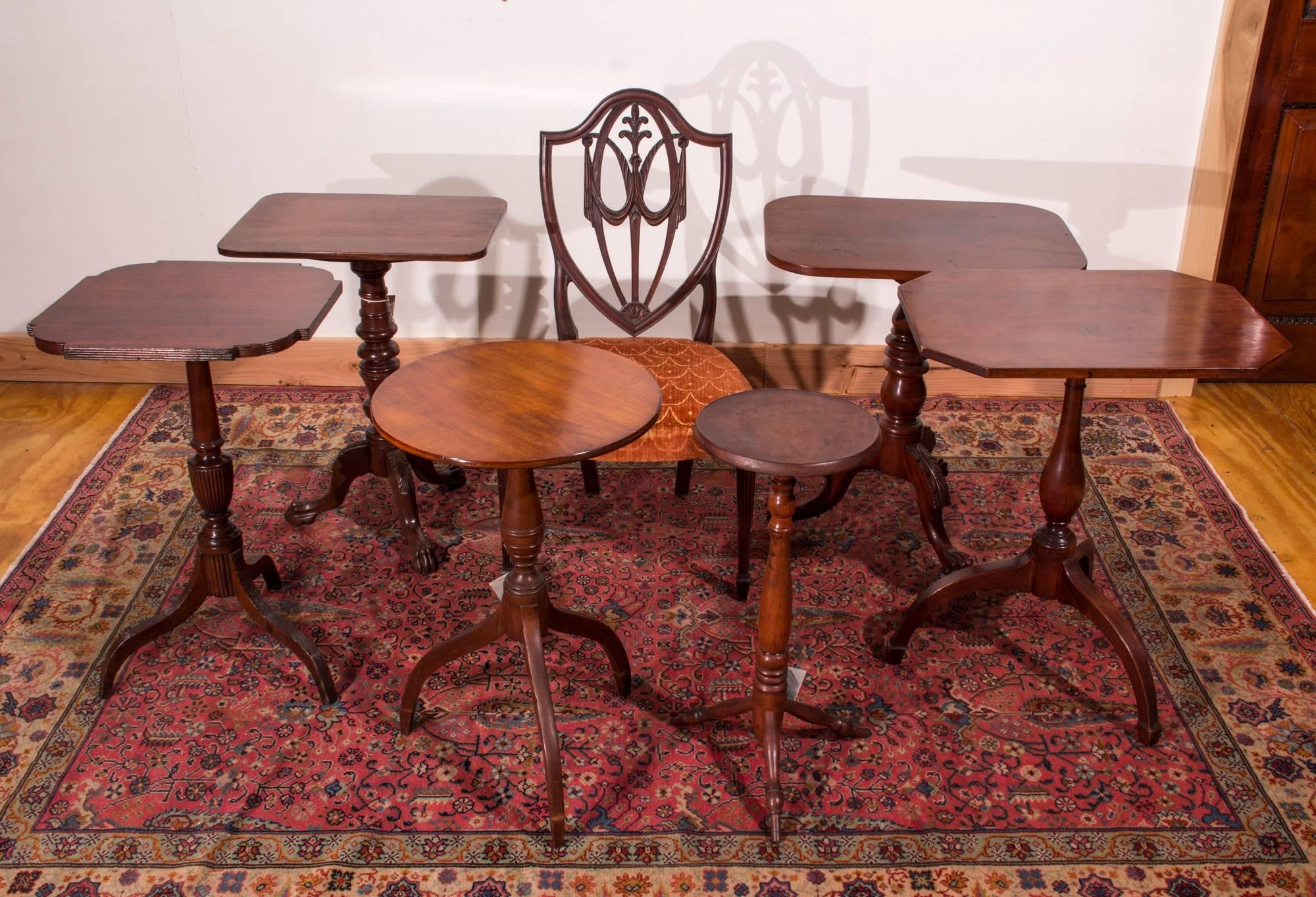 Federal Candlestand, Seymour School, Boston, circa 1810 For Sale 2