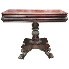 Federal Card Table Attributed to Anthony Quervelle, Philadelphia
