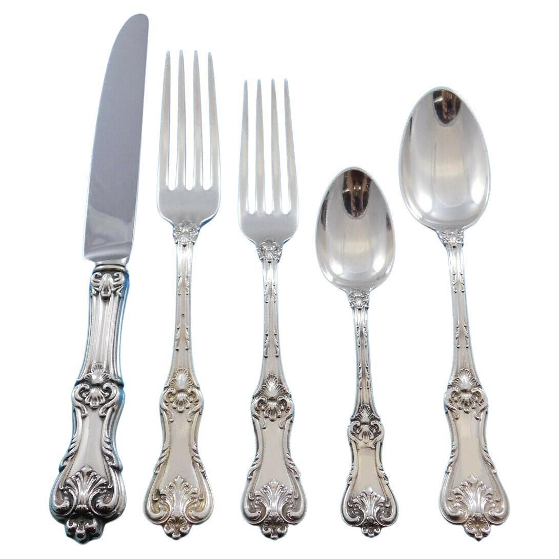 Federal Cotillion by Fr. Smith Sterling Silver Flatware Set Service 62 Pc Dinner For Sale