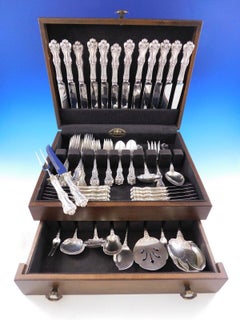 Federal Cotillion von Fr. Smith 74-teiliges Tafelbesteck aus Sterlingsilber aus Sterlingsilber