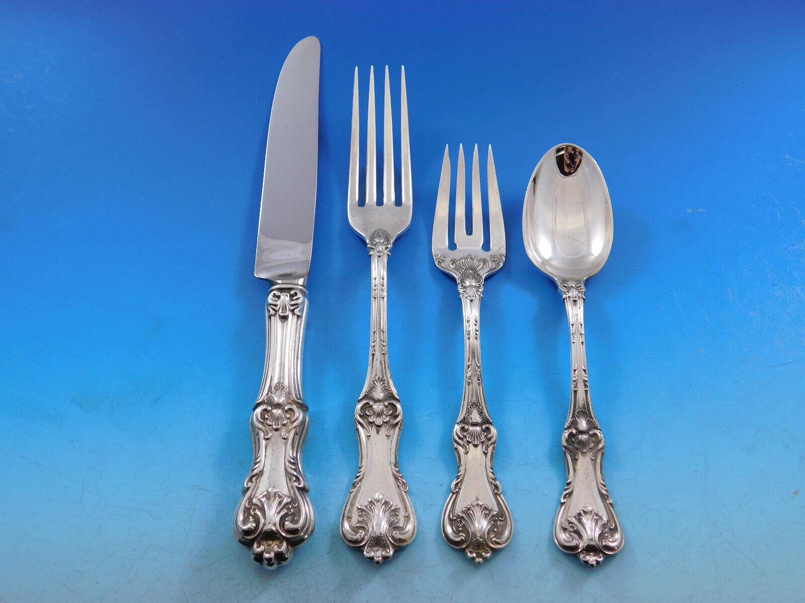 Federal Cotillion by Frank Smith Sterling Silver Flatware Service 12 Set 78 Pcs In Excellent Condition In Big Bend, WI