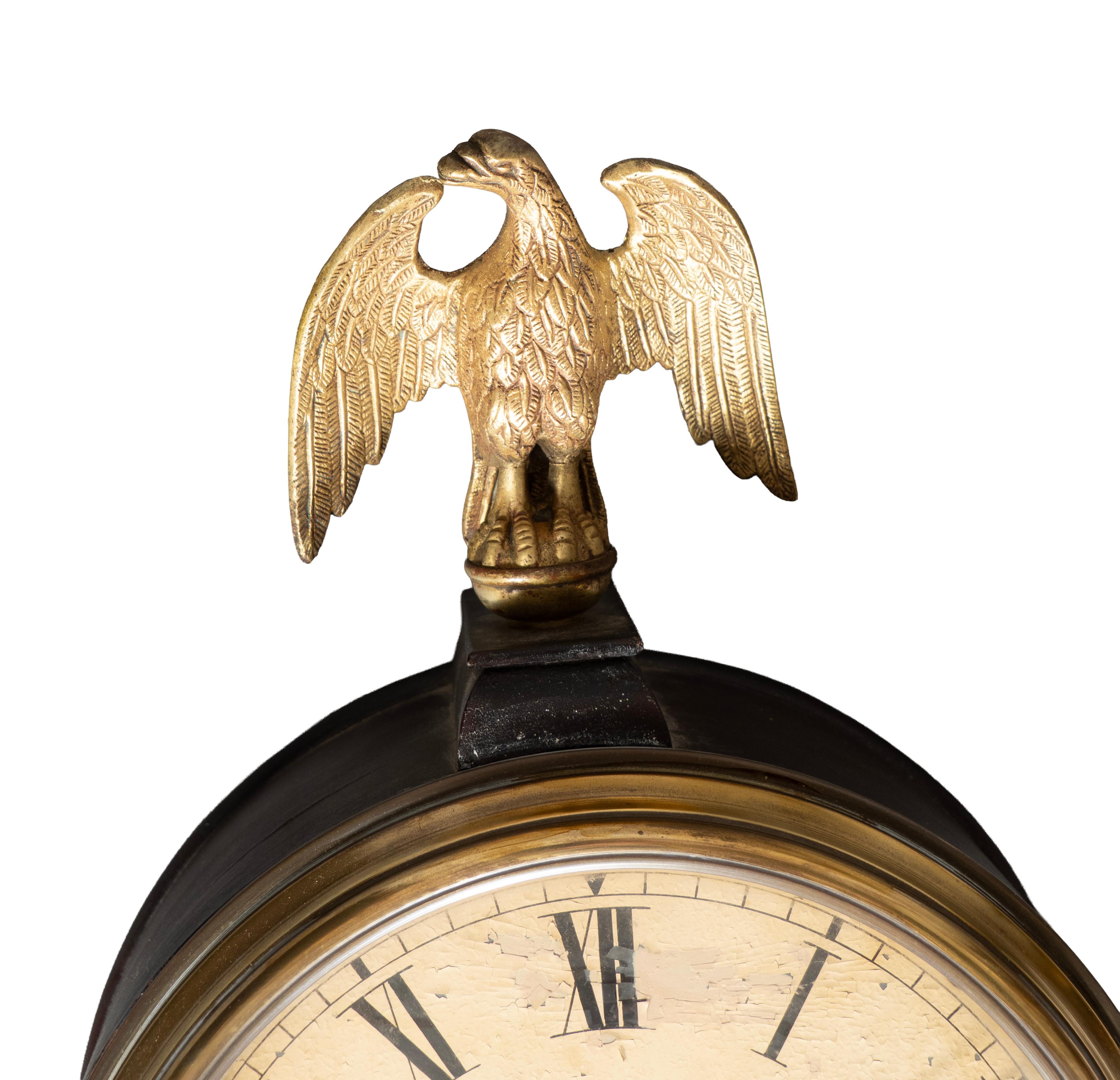 American Federal Giltwood Banjo Clock For Sale