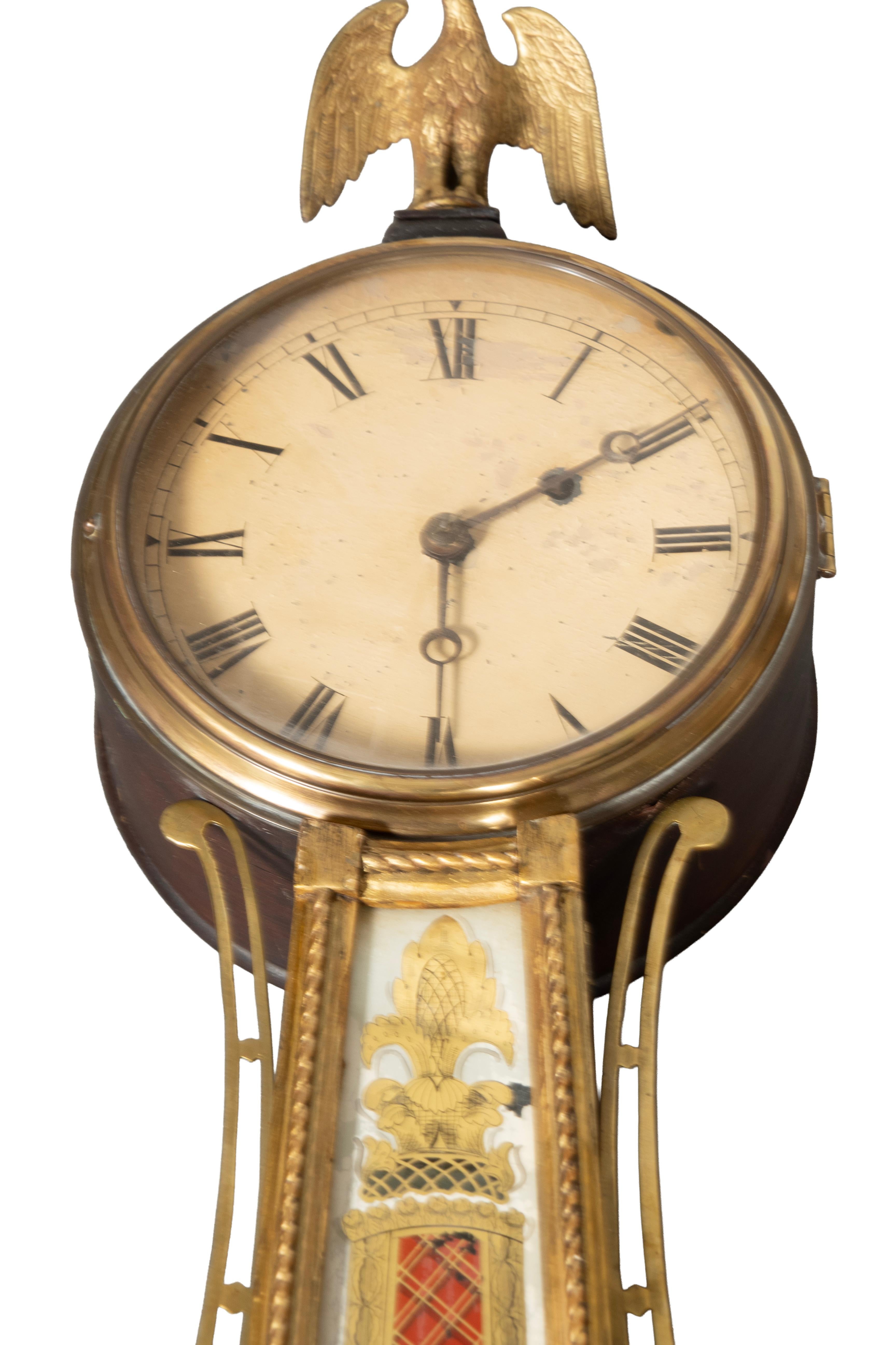 Federal Giltwood Banjo Clock For Sale 1