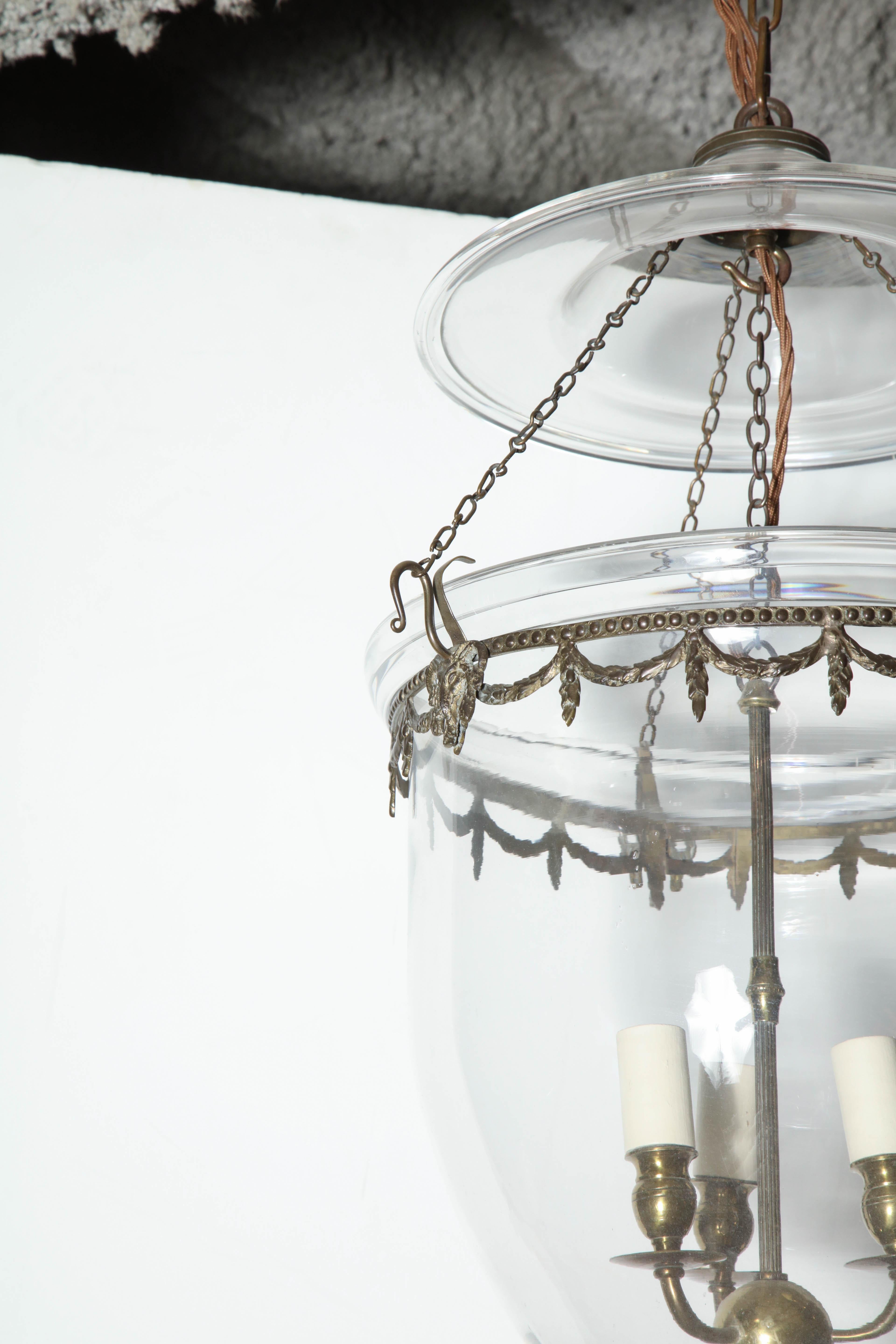 Federal Glass Bell Jar Lantern 1