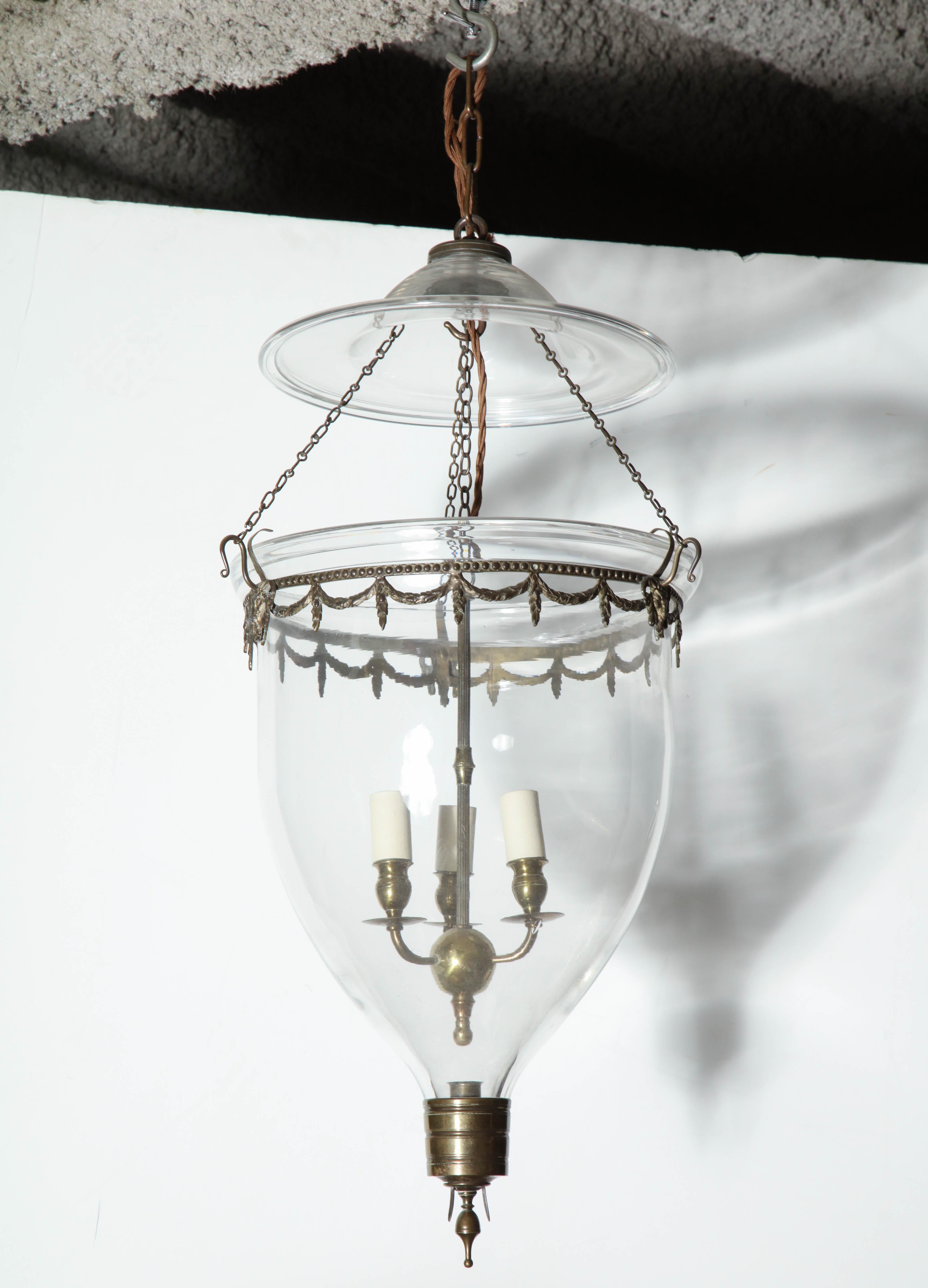 Federal Glass Bell Jar Lantern 2