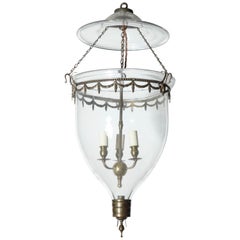Antique Federal Glass Bell Jar Lantern