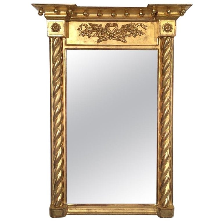Federal Gold Gilt Mirror, circa 18201840 For Sale at 1stDibs