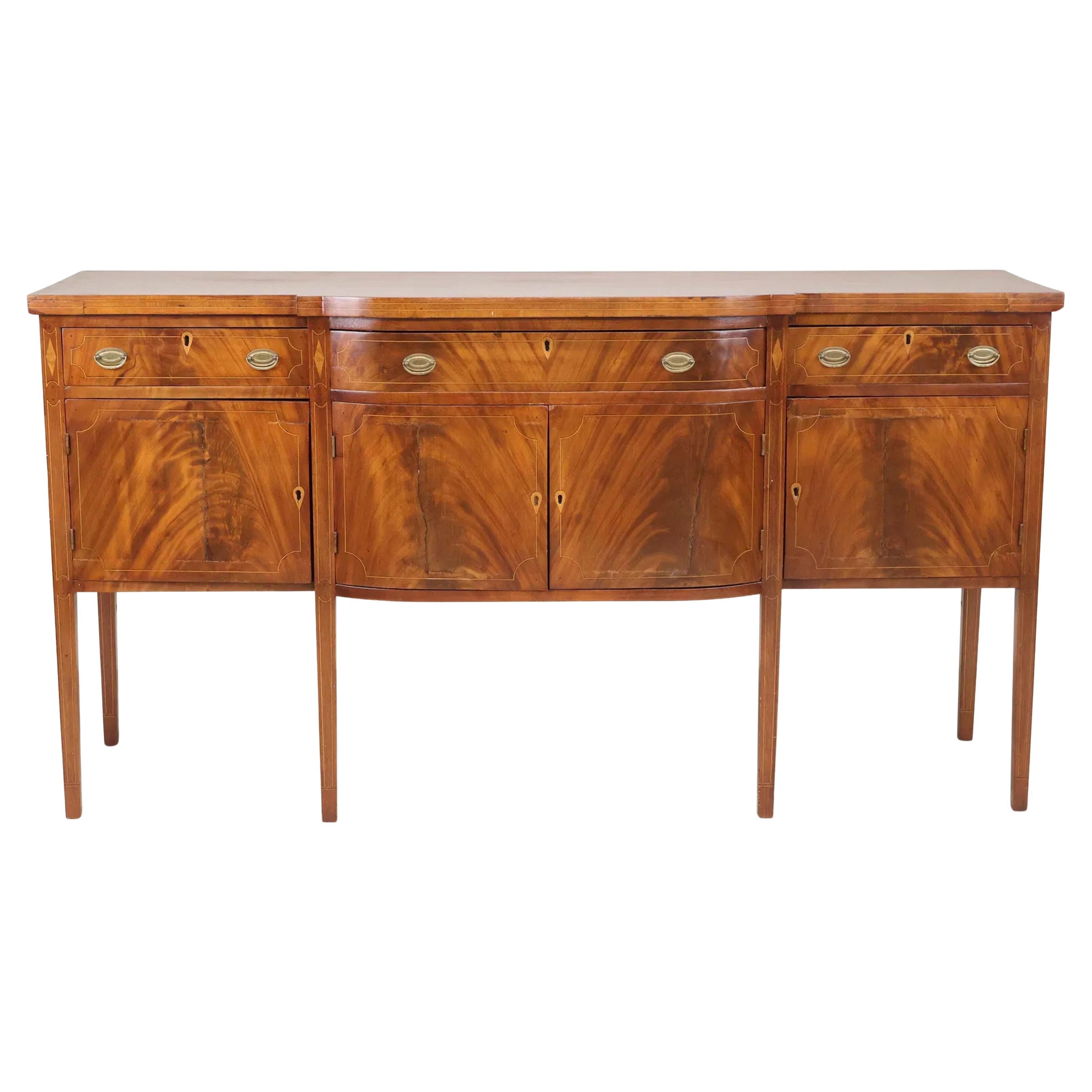 Federal Inlaid Mahogany Sideboard, circa 1800-1820