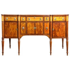 Federal Mahogany and Bird’s-Eye Maple Inlaid Sideboard Seymour Boston circa 1804