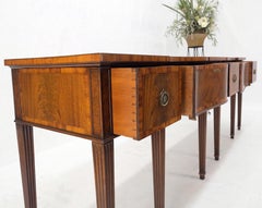 Federal Mahogany Banded & Dovetailed Drawers Sideboard Credenza