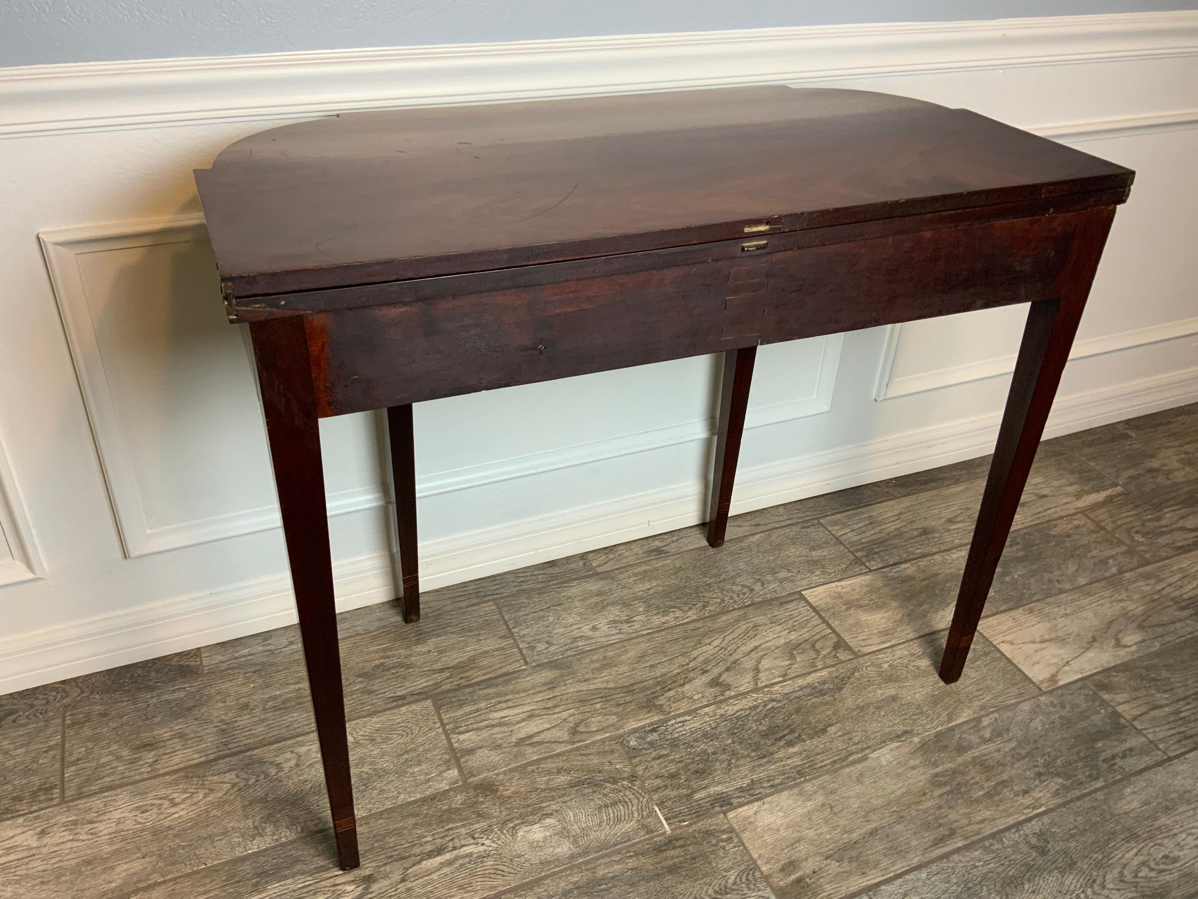 Federal Mahogany Card Table For Sale 3