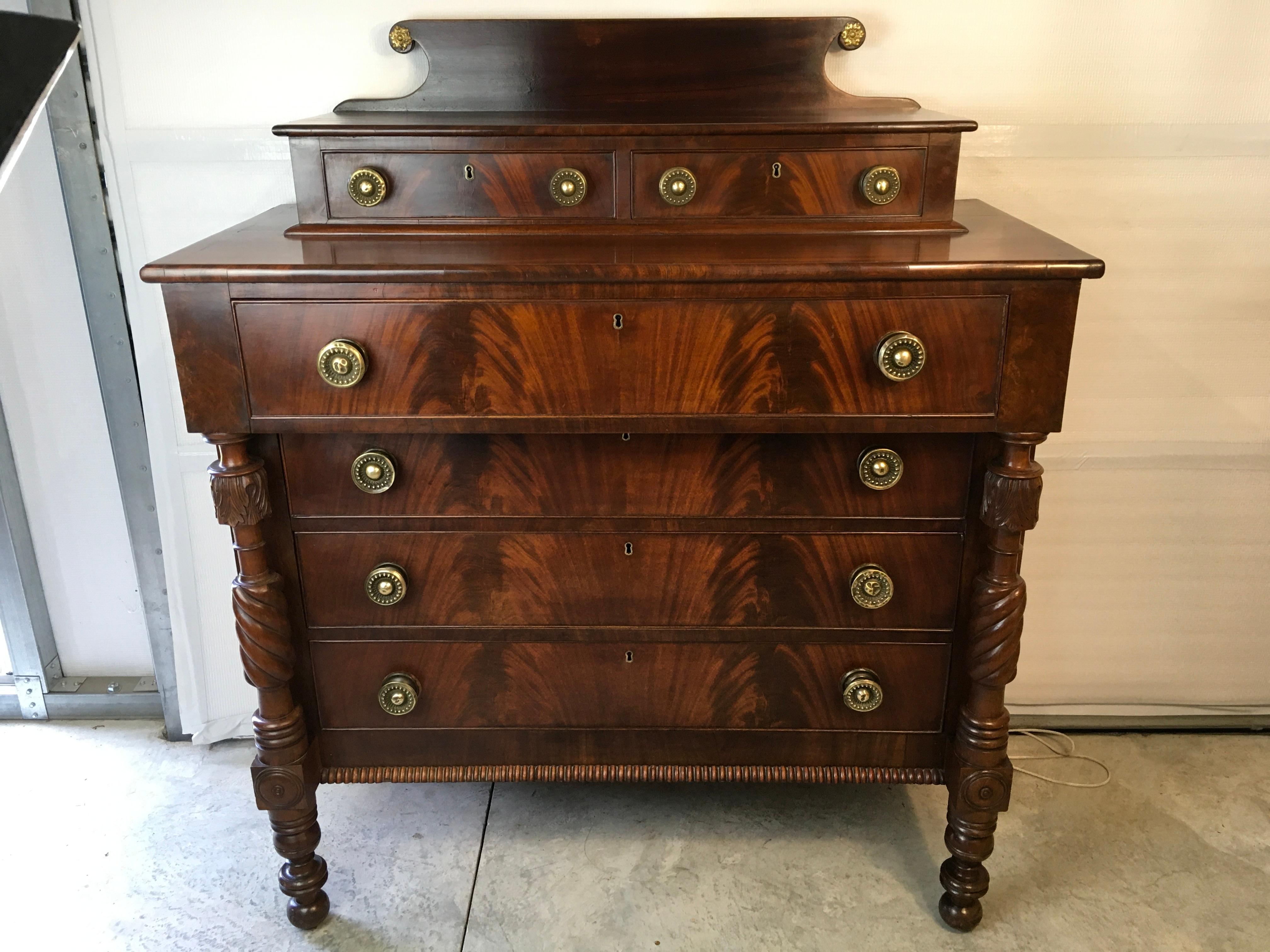 Federal Mahogany Chest For Sale 10