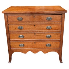 Federal Mahogany Locking Chest of Drawers, Circa Early 1800s