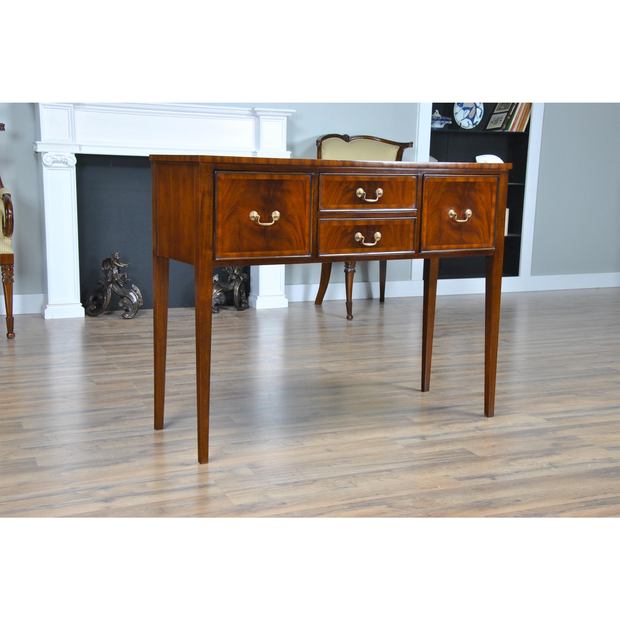 Hand-Carved Federal Mahogany Sideboard  For Sale