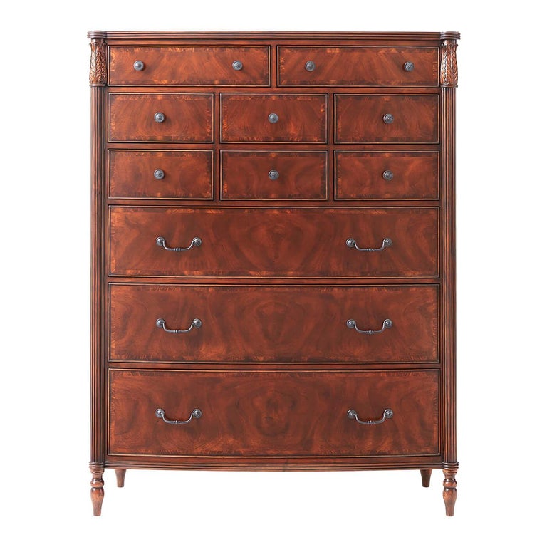 Federal Mahogany Tall Gentleman's Chest at 1stDibs tall gentleman's